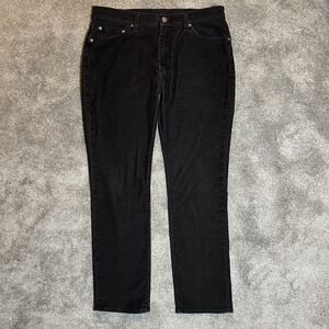 Levis 511 Pants Mens 33x30 (fit 34x28.5) Black Slim Fit Corduroy Tapered Pinwale